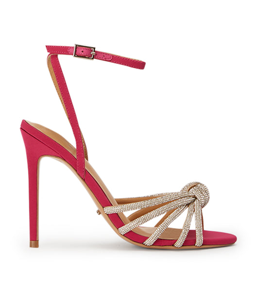 Pink Tony Bianco Kyla Persian Crepe 11cm Stiletto Heels | QPHWA77053