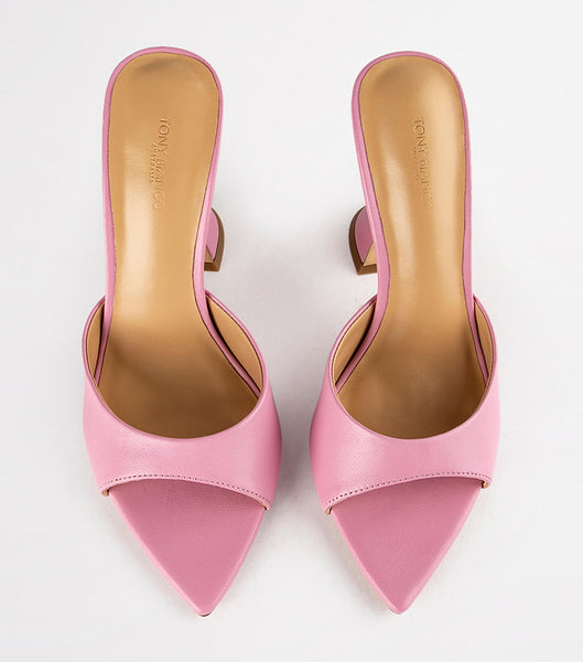 Pink Tony Bianco Marcel Musk Nappa 10.5cm Event Heels | PHNZX14999