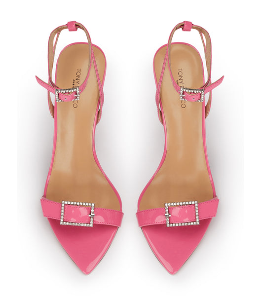 Pink Tony Bianco Mopsy Flamingo Patent 10.5cm Stiletto Heels | PHNEJ11220