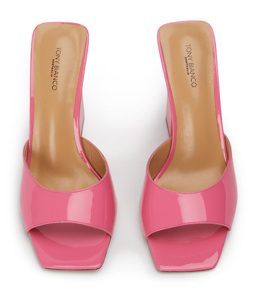 Pink Tony Bianco Naja Flamingo Patent 10.5cm Event Heels | PHDYB16645