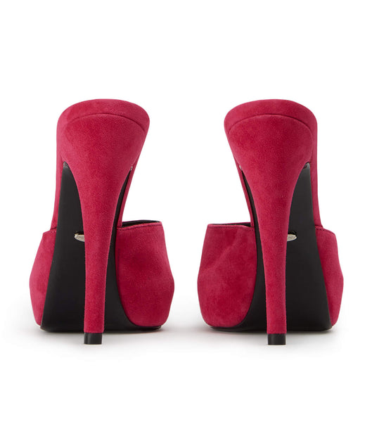 Red Tony Bianco Love Lipstick Suede 12cm Stiletto Heels | BPHSD71497