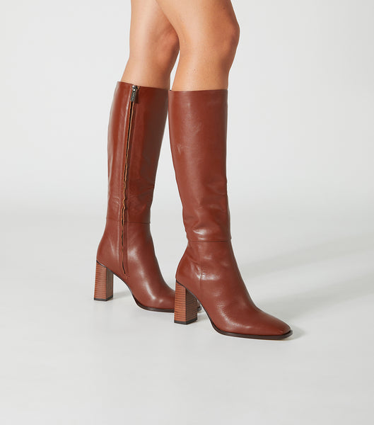 Red Tony Bianco Rylee Rust Venice 8.5cm Mid Calf Boots | MPHHR97321