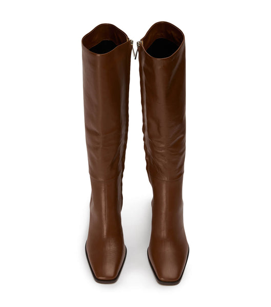 Red Tony Bianco Rylee Rust Venice 8.5cm Knee High Boots | UPHND25295