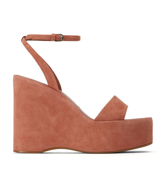 Rose Tony Bianco Vesna Rose Suede 13cm Platform Shoes | FPHHY28605