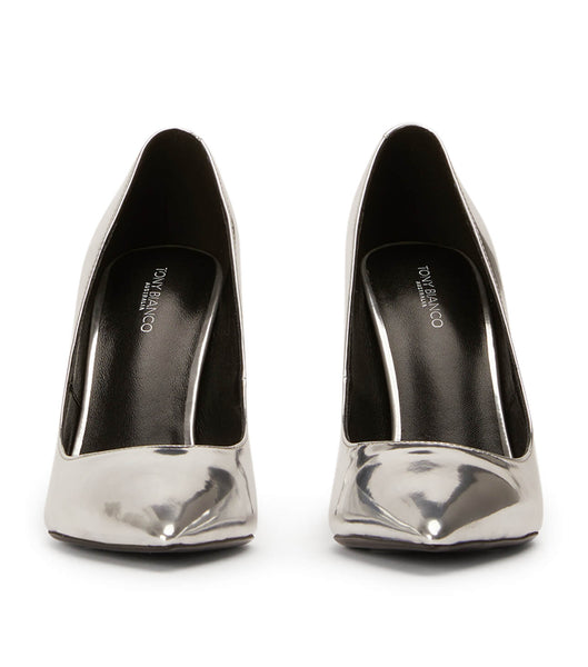 Silver Tony Bianco Anja Silver Shine 10.5cm Bling Heels | DPHVO97291