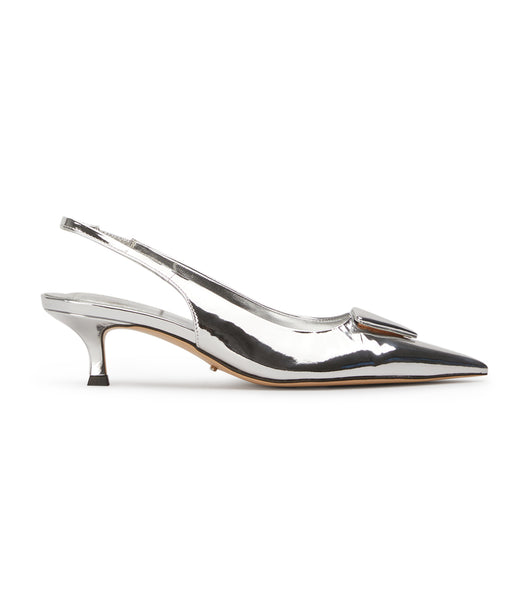 Silver Tony Bianco Kimmy Silver Shine 4.5cm Court Shoes | PHJKU81220