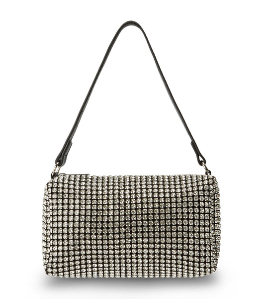 Silver Tony Bianco Moma Clear Crystal Mini Handbags Accessories | ZPHNQ84557