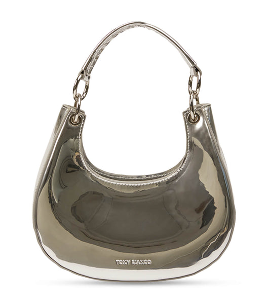 Silver Tony Bianco Talia Silver Shine Mini Handbags Accessories | SPHNY23441