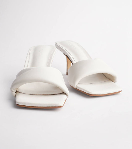 White Tony Bianco Alexa Dove Nappa 6.5cm Low Heels | PHXMI16069