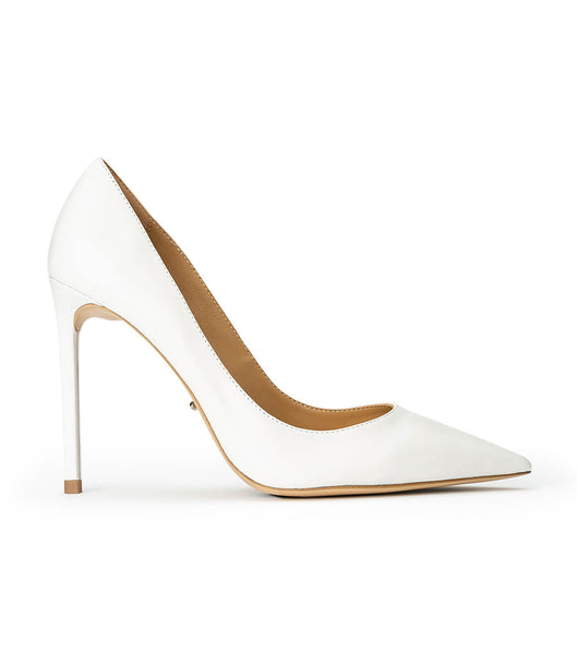 White Tony Bianco Anja Milk Capretto 10.5cm Stiletto Heels | SPHNY61414