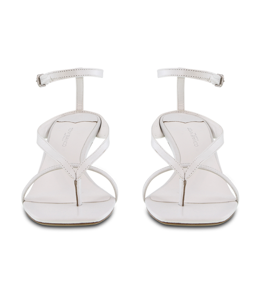 White Tony Bianco Becca White Sheep Nappa 7.5cm Stiletto Heels | BPHSO90596