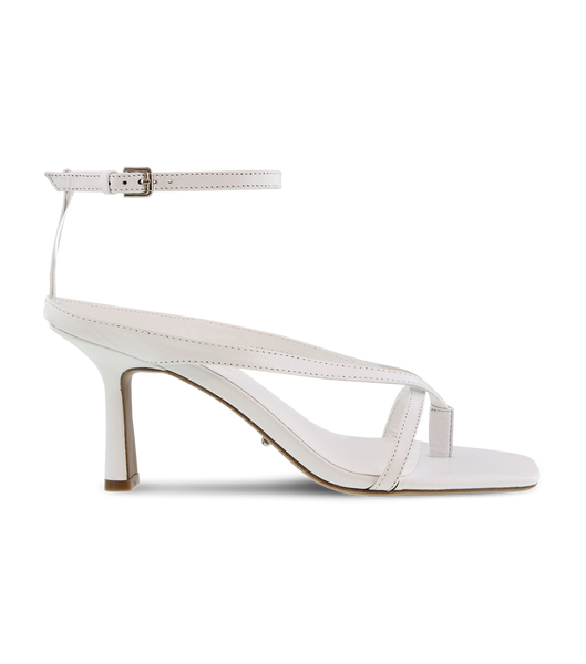 White Tony Bianco Becca White Sheep Nappa 7.5cm Bridal Heels | DPHVO44860