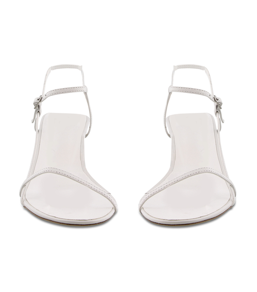 White Tony Bianco Caprice White Kid 7cm Strappy Heels | FPHHY59956