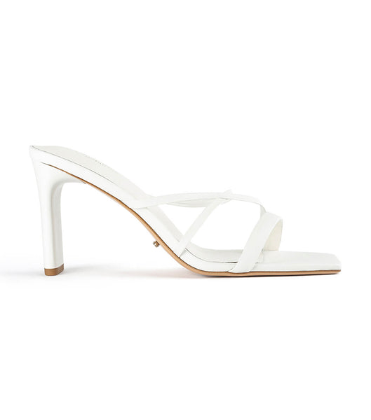 White Tony Bianco Classic White Nappa 8.5cm Low Heels | FPHUI65650