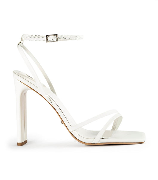 White Tony Bianco Fiance Milk Capretto 11cm Event Heels | APHDF37445