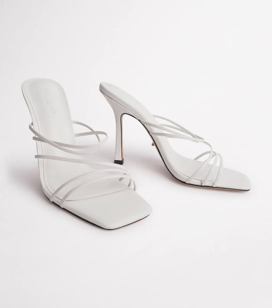 White Tony Bianco Foxie White Kid 10.5cm Bridal Heels | PHJBT60257