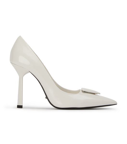 White Tony Bianco Gema White Hi Shine 10cm Court Shoes | BPHSO35416