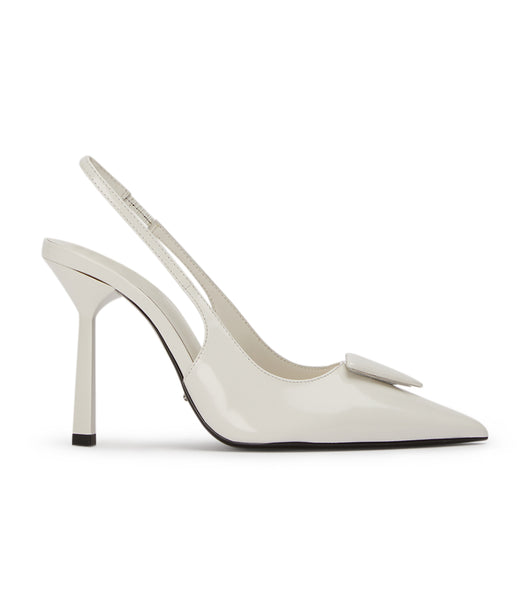 White Tony Bianco Ginger White Hi Shine 10cm Court Shoes | BPHSO28957