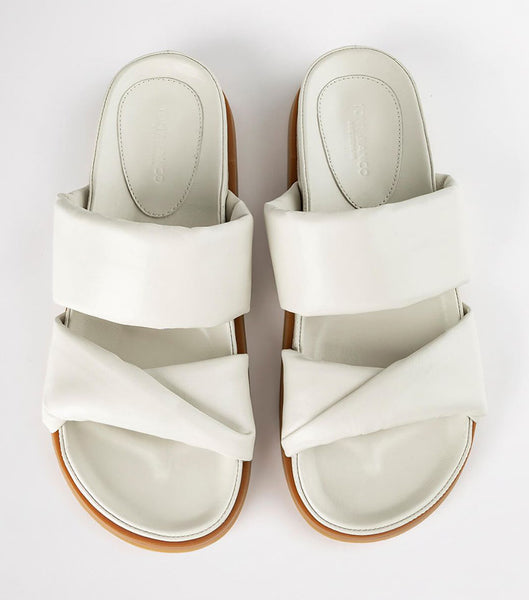 White Tony Bianco Henry Dove Nappa 3.5cm Sandals | PHEGJ85935