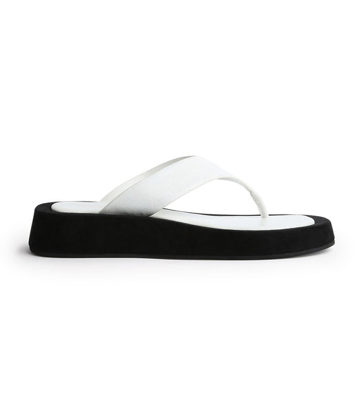 White Tony Bianco Ives Milk Capretto 3.5cm Sandals | PHXMI16691