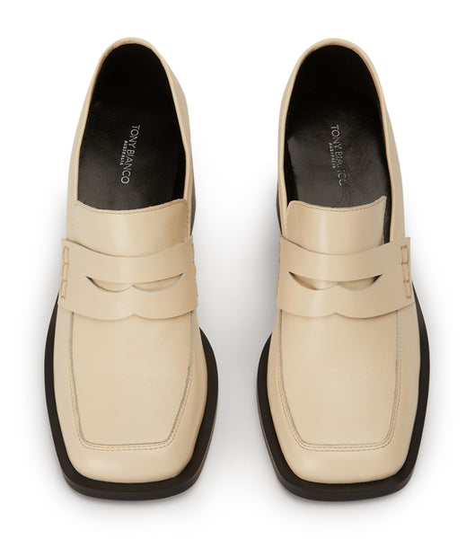 White Tony Bianco Lomax Ecru Venice 6.5cm Loafers | PHNZX85827