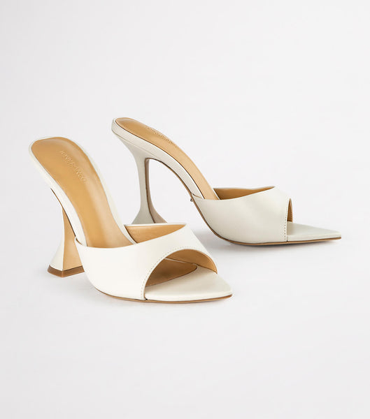 White Tony Bianco Marcel Dove Nappa 10.5cm Bridal Heels | GPHEC76953