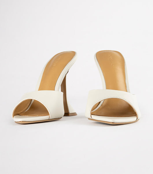 White Tony Bianco Marcel Dove Nappa 10.5cm Event Heels | LPHSX34324