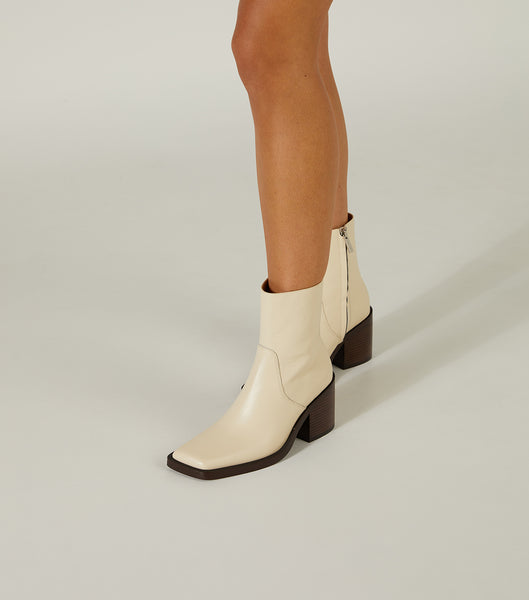 White Tony Bianco Prince Ecru Venice 8cm Ankle Boots | YPHGT29765