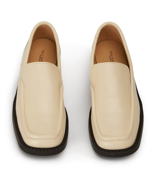 White Tony Bianco Teddy Ecru Venice 4cm Loafers | PHXBR92497