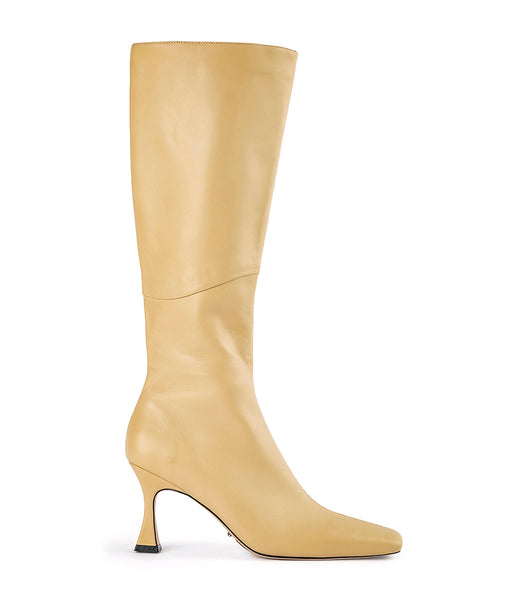 Yellow Tony Bianco Fantasy Butter Nappa 8cm Stiletto Boots | PHZDE46200