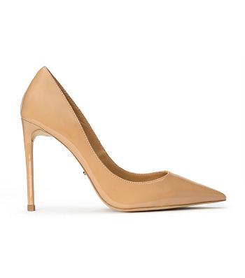 Beige Tony Bianco Anja Nude Patent 10.5cm Stiletto Heels | BPHSO63844