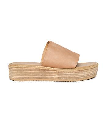 Beige Tony Bianco Elke Caramel 4.5cm Slides | TPHWZ93139