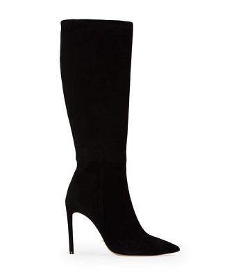 Black Tony Bianco Apollo Black Suede 10.5cm Knee High Boots | MPHFT75729