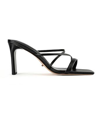 Black Tony Bianco Classic Black Nappa 8.5cm Low Heels | EPHHC14481