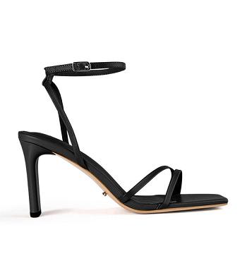 Black Tony Bianco Corso Black Nappa 8.5cm Block Heels | LPHTR74423