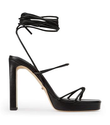 Black Tony Bianco Deon Black Nappa 11.5cm Platform Shoes | PHQAV90671