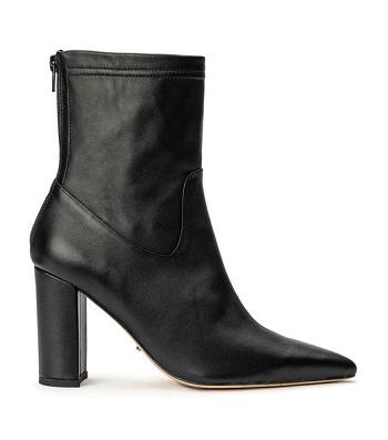 Black Tony Bianco Ellie Black Nappa 8.5cm Heeled Boots | PHDYB91211