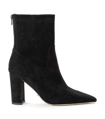 Black Tony Bianco Ellie Black Suede 8.5cm Ankle Boots | LPHSX20435