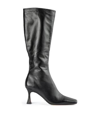 Black Tony Bianco Fantasy Black Venice 8cm Knee High Boots | TPHWZ39543