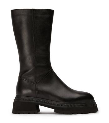 Black Tony Bianco Hahn Black Como 5.5cm Mid Calf Boots | SPHNY45132