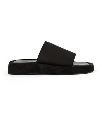 Black Tony Bianco Isabel Black Magic 1.5cm Flat Sandals | TPHWZ61370