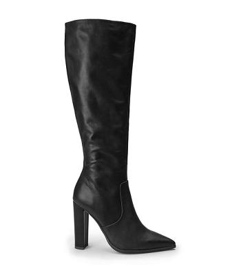 Black Tony Bianco Lucille Black Venice 10.3cm Knee High Boots | PHCIF96917