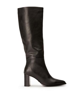 Black Tony Bianco Peppe Black Como 7.5cm Knee High Boots | PHEGJ52299