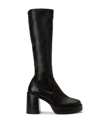 Black Tony Bianco Tibby Black Venice/Black Venezia 9cm Mid Calf Boots | LPHTR26006