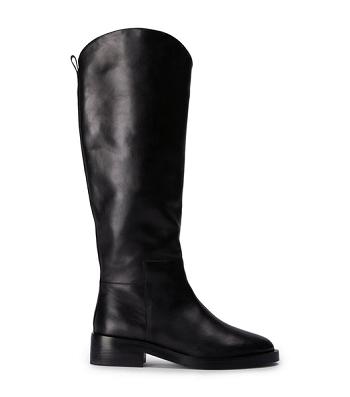 Black Tony Bianco Tyler Black Como 4cm Mid Calf Boots | GPHEC24574