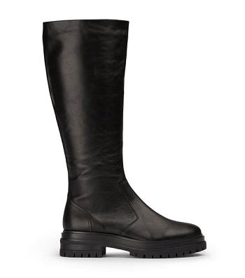 Black Tony Bianco Wanda Black Venice 4.5cm Mid Calf Boots | EPHHC27398