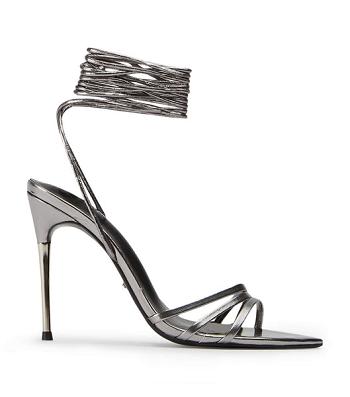 Grey Tony Bianco Mavis Gunmetal Glimmer 10.5cm Stiletto Heels | PHJBT52678