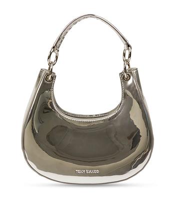 Silver Tony Bianco Talia Silver Shine Mini Handbags Accessories | SPHNY23441