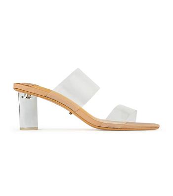 Skin Color Tony Bianco Sabelle Clear Vynalite/Skin Capretto 6.5cm Event Heels | PHJVR85422