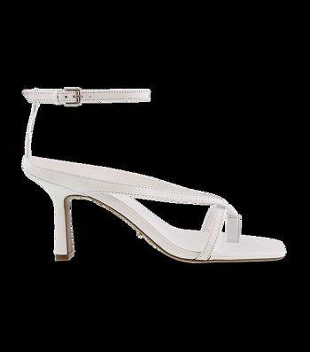 White Tony Bianco Becca White Sheep Nappa 7.5cm Stiletto Heels | BPHSO90596